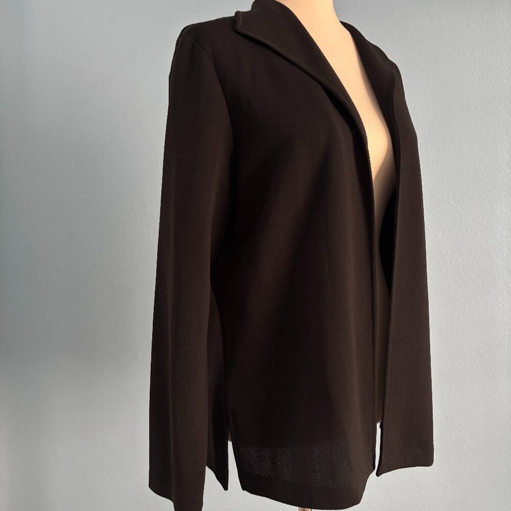 Black Top - Open Face - Chevron Pattern - Size Me… - image 3